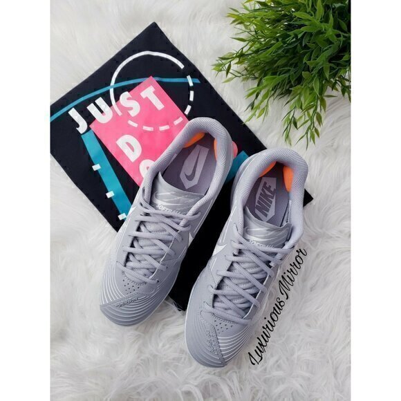 Nike Womens Lunar Hyperdiamond 3 Pro Grey Athletic Softball Cleats CD0110-006 - Picture 1 of 8